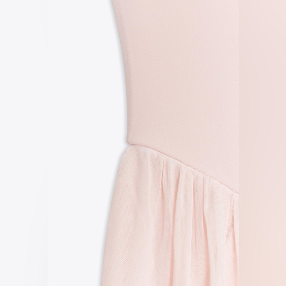 🆕(NWT) ZARA Bloggers Fav Combination Tulle Balloon Midi Dress. Size SMALL. Pink - Picture 16 of 16